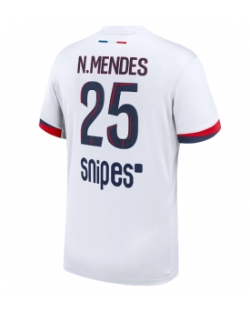 Paris Saint-Germain Nuno Mendes #25 Maglia Gara Trasferta Repliche 2025-26 Maniche Corte